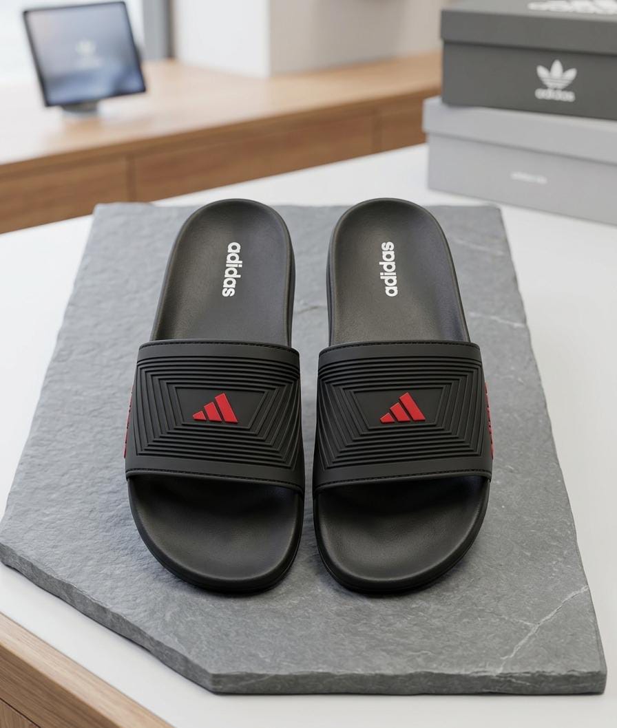 Adidas Urban Comfort Slippers– Black Edition